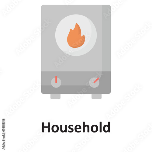 Household appliance Vector icon which can easily modify or edit