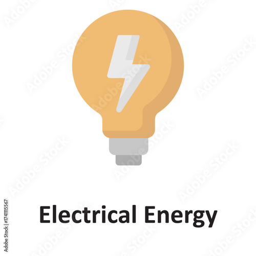 Electrical energy Vector icon which can easily modify or edit