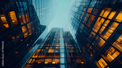 Wallpaper Mural Perfectly designed modern office buildings shining under daylight. Torontodigital.ca