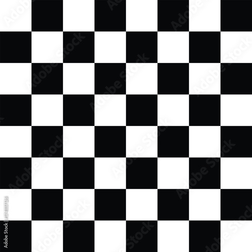 Black and White Checkerboard Pattern