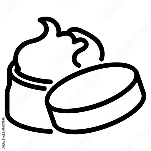 Cream outline icon