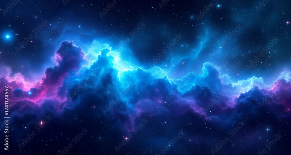 Fototapeta premium Deep Space Nebula Glow