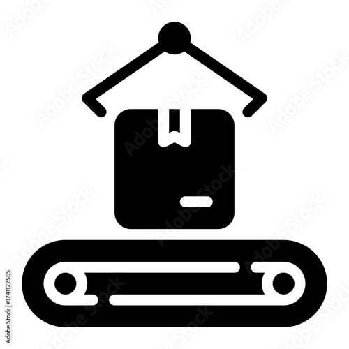 conveyor glyph icon
