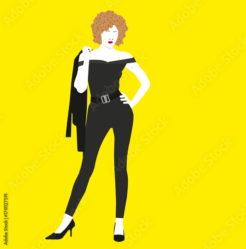 Sandy's movie pose from Grease at the end of the movie