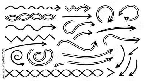 Hand Drawn Arrow Doodles 