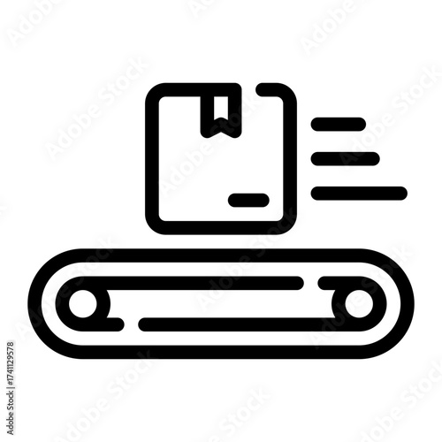 conveyor belt line icon