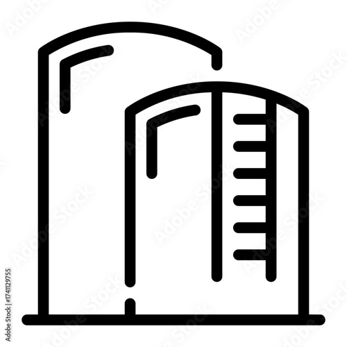 water tank line icon