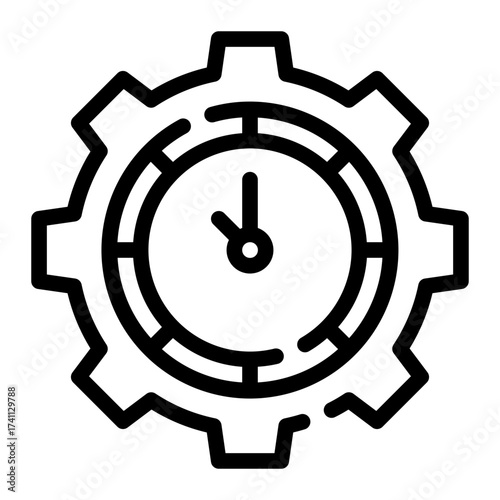 worktime line icon