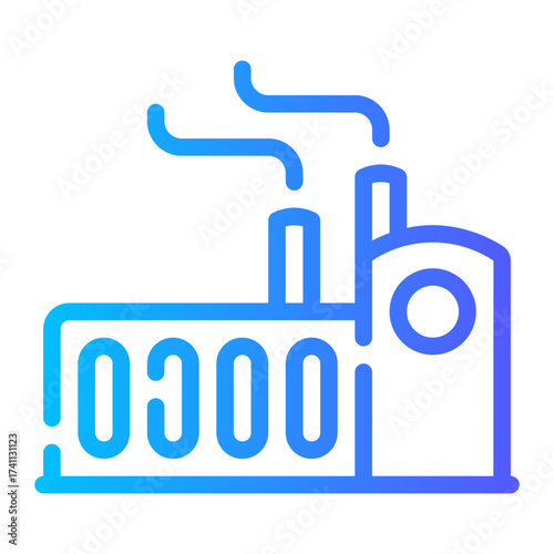 factory gradient icon