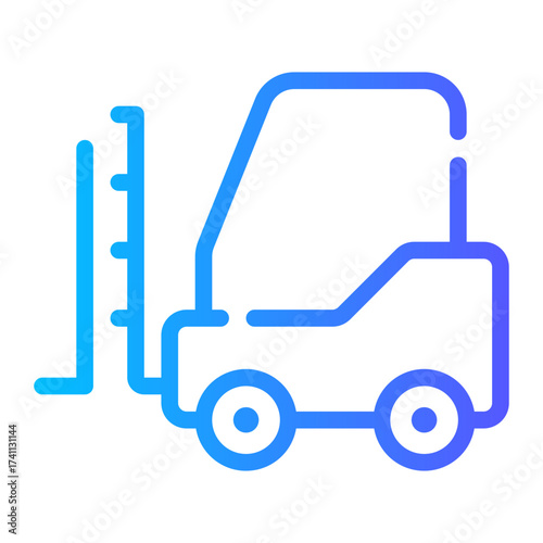 forklift gradient icon