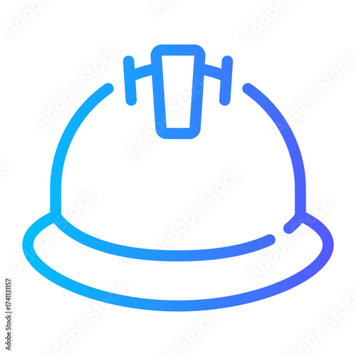 helmet gradient icon