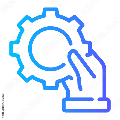 gear gradient icon