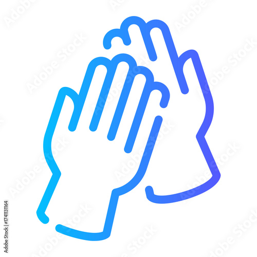 gloves gradient icon