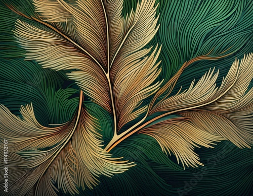 pine branch abstract natural background