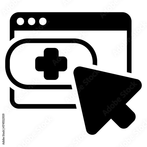 Online order black icon