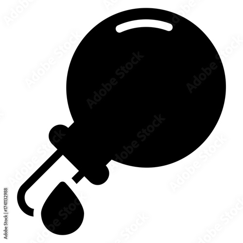 Pipette black icon