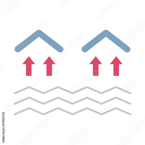Heating floor Vector icon which can easily modify or edit