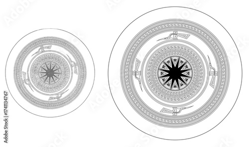 Ancient Vietnamese Đông Sơn Bronze Drum Cultural Illustration