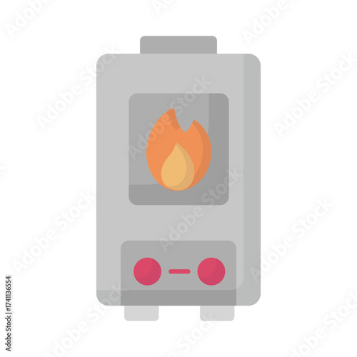 Central heating Vector icon which can easily modify or edit
