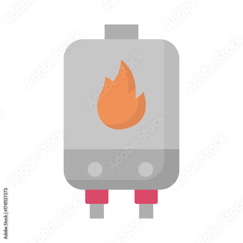 Electric heating Vector icon which can easily modify or edit