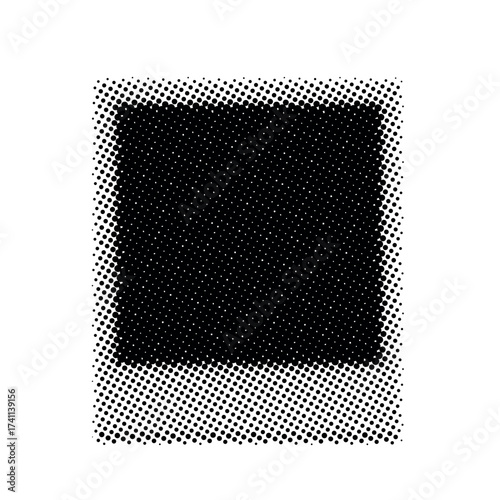 photo frame instant halftone image