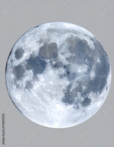 Full moon, serene and bright