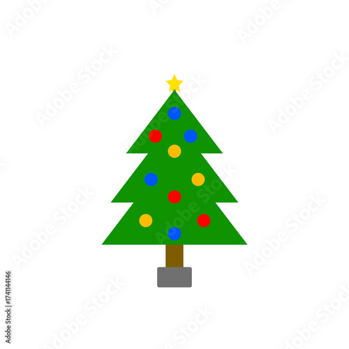 christmas tree illustration 