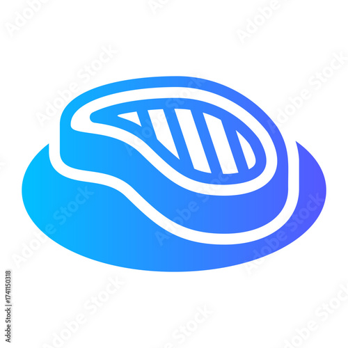 steak gradient icon