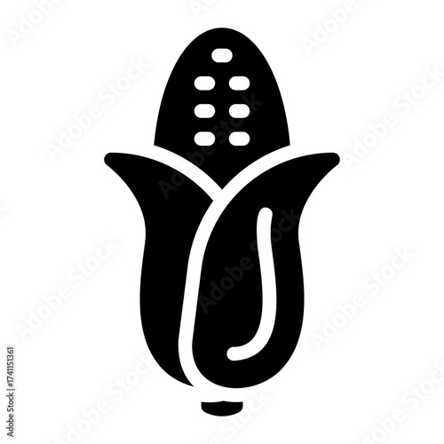 Maize glyph icon