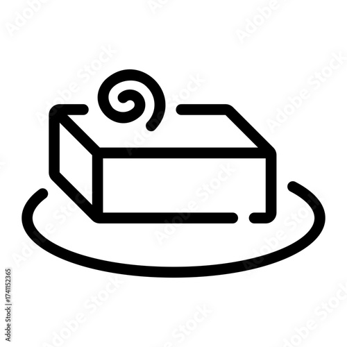Butter line icon
