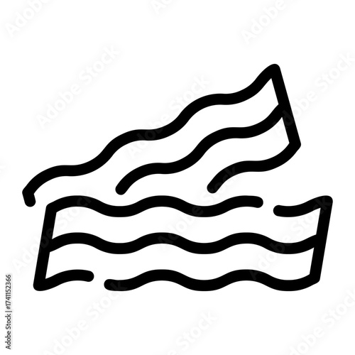 bacon line icon