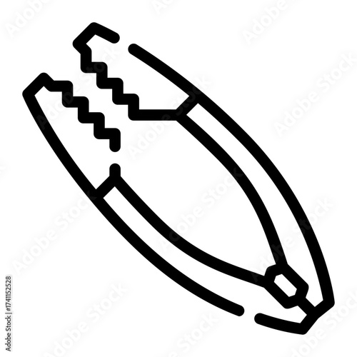 tweezers line icon