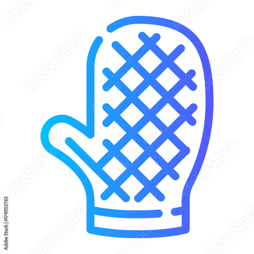 kitchen glove gradient icon
