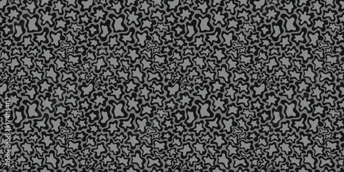 Abstract geometric seamless pattern of blotchy spots, imitation leather. Vector illustration.