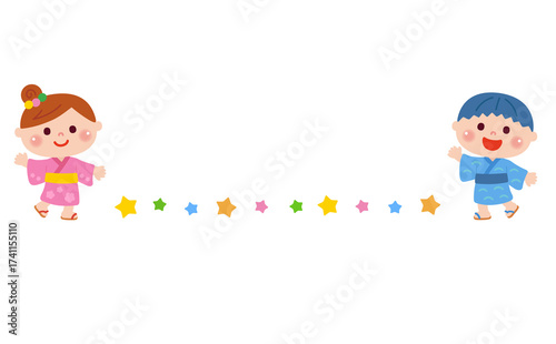 夏祭りを楽しむ子どもたち