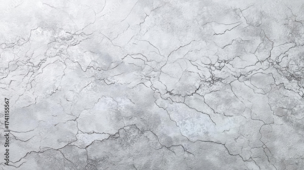 Naklejka premium Grunge-style seamless gray marble or limestone background, top view stone texture.