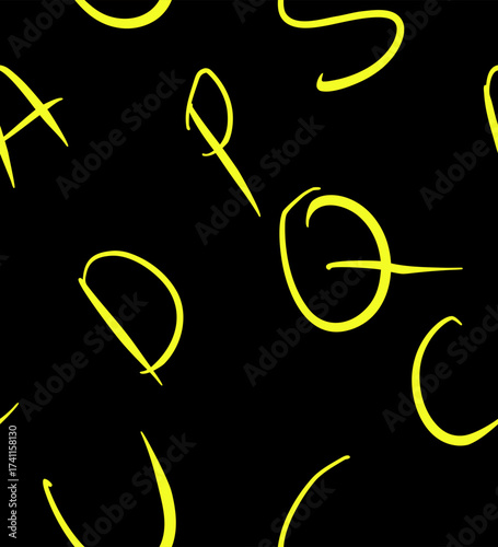 Seamless pattern alphabets 