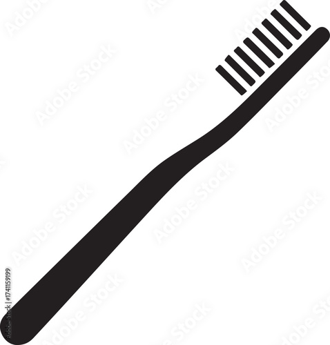 Toothbrush Icon - Oral Hygiene & Dental Care Tool