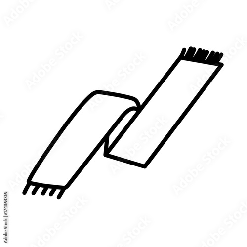 scarf vector icon
