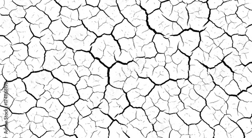 Stunning cracked earth texture evoking drought and climate change challenges for impactful design needs and powerful visual statements