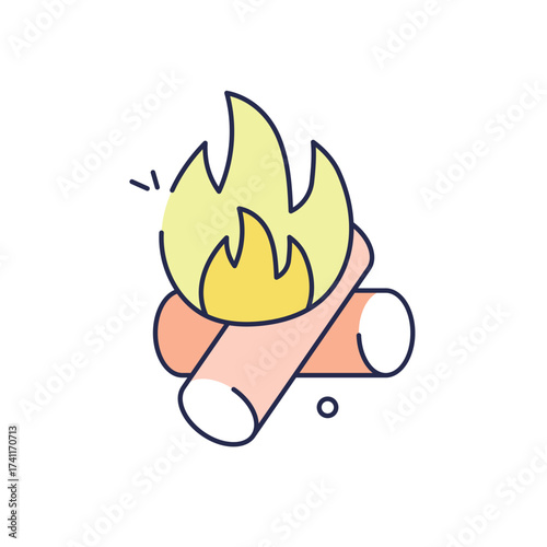 Bonfire Icon vector