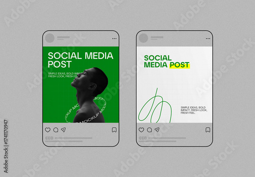 Social Media Post Mockup Set