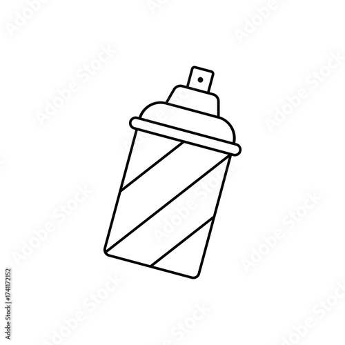 Spray Paint Vector Icon Illustration On Isolated Background.	