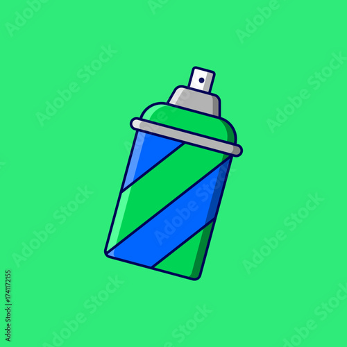 Spray Paint Vector Icon Illustration On Isolated Background.	