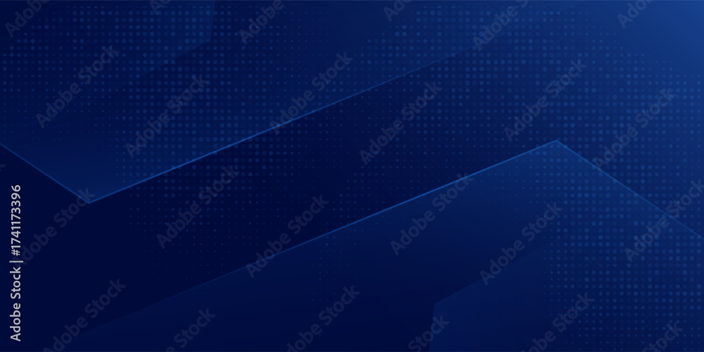 Obraz premium Abstract blue white dot pattern gradient texture technology background.vector future tegnology.