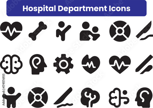 Hospital Department Icons