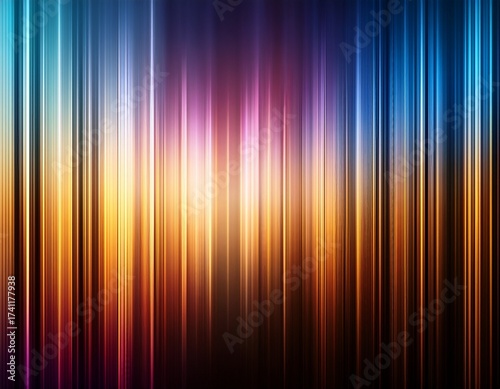 abstract background with vertical lines and warm colorful light