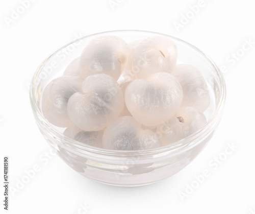 Longan isolated on white background.