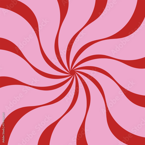 Swirling pink and red abstract pattern dynamic psychedelic visual graphic