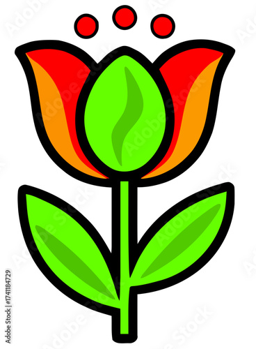 abstract flower icon